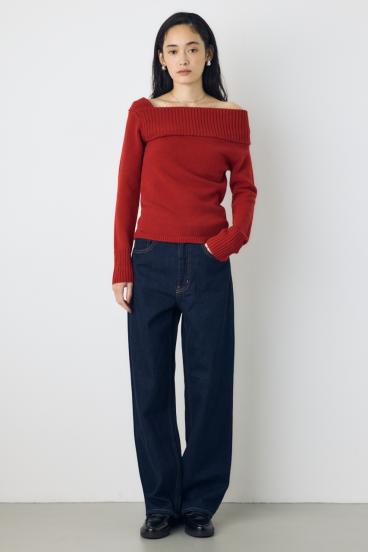 AZUL DENIM ハイウエストワイドデニム 詳細画像