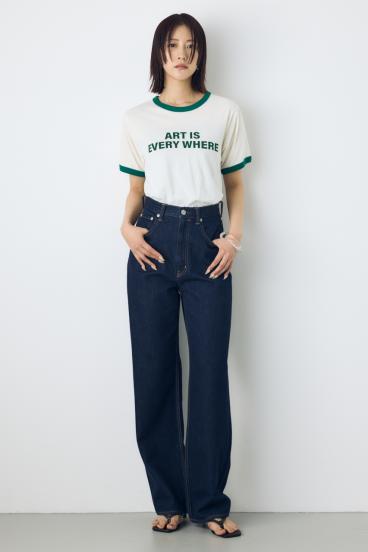 AZUL DENIM ハイウエストワイドデニム 詳細画像