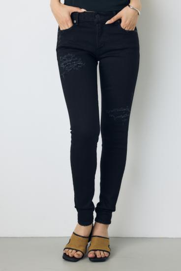 AZUL DENIM リペアスキニーデニム 詳細画像