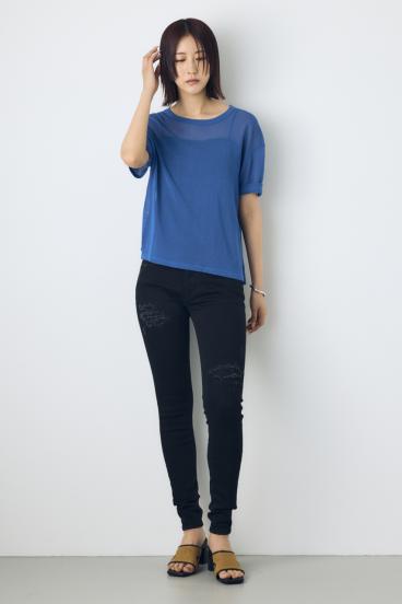 AZUL DENIM リペアスキニーデニム 詳細画像
