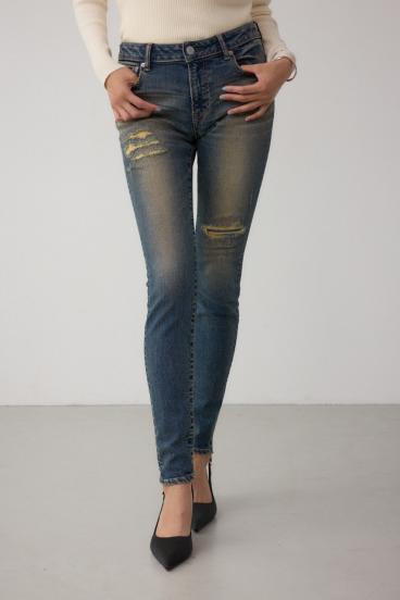 AZUL DENIM リペアスキニーデニム