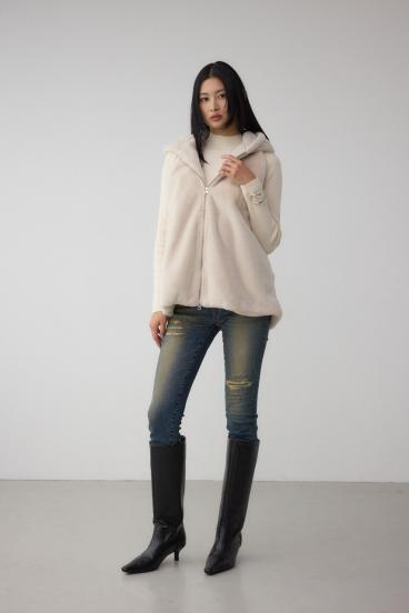 AZUL DENIM リペアスキニーデニム 詳細画像