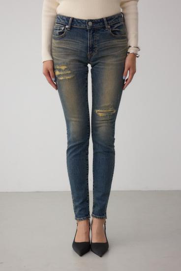 AZUL DENIM リペアスキニーデニム 詳細画像