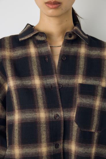 【着丈バリエ】アソート柄チェックシャツ 詳細画像