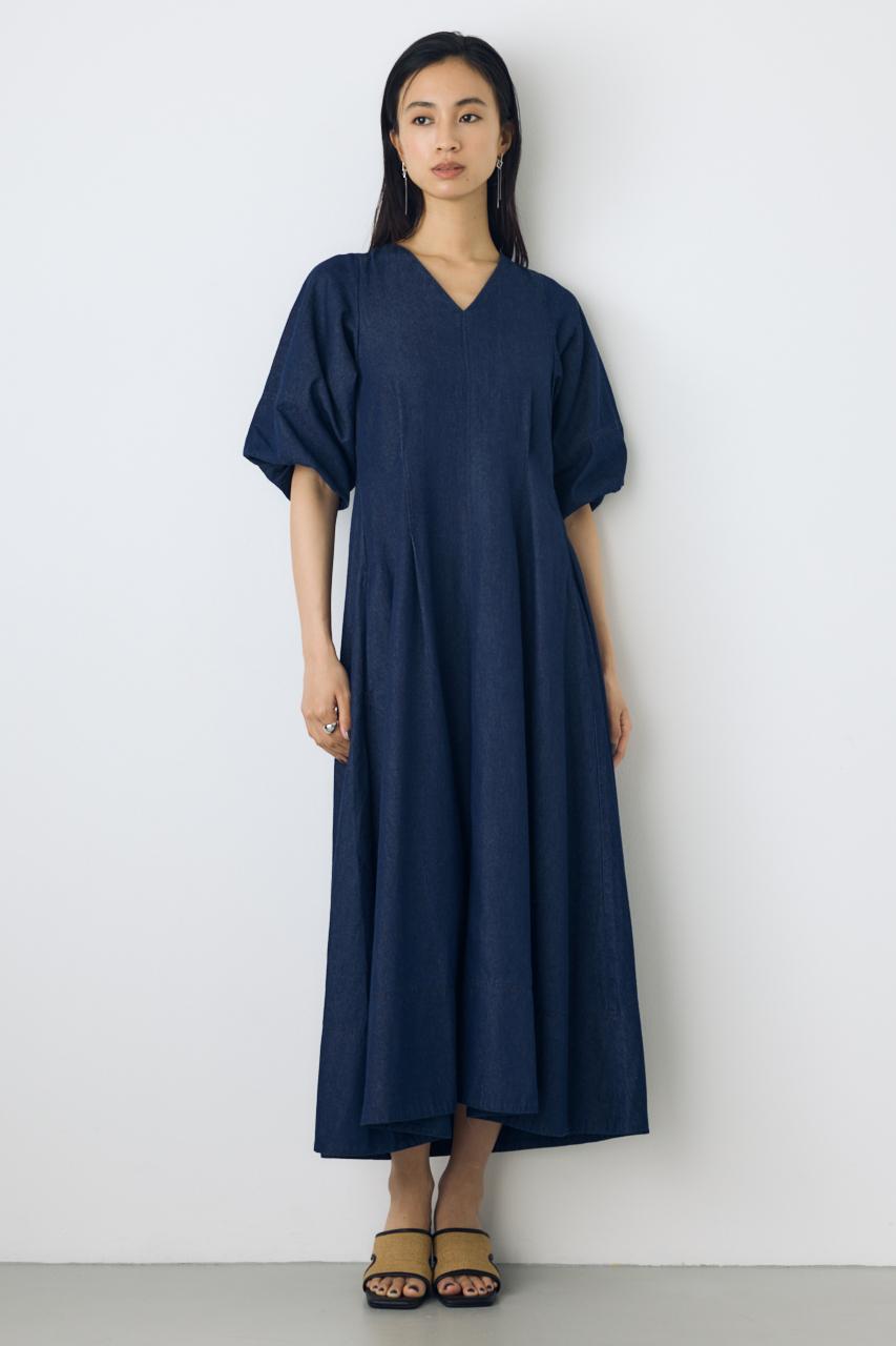 パフスリーブフレアワンピース｜WOMEN｜250JAB30-6441｜AZUL BY MOUSSY