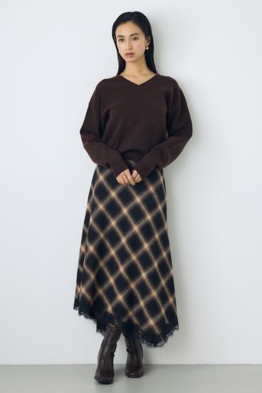 【AW先行アイテム】【着丈バリエ】格上げVネックニット 詳細画像