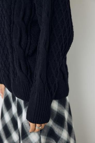 【AW先行アイテム】【ぬくもち】着丈バリエVネックニット 詳細画像