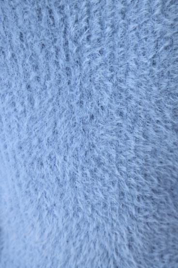 【AW先行アイテム】ダブルジップシャギーニットカーディガン 詳細画像