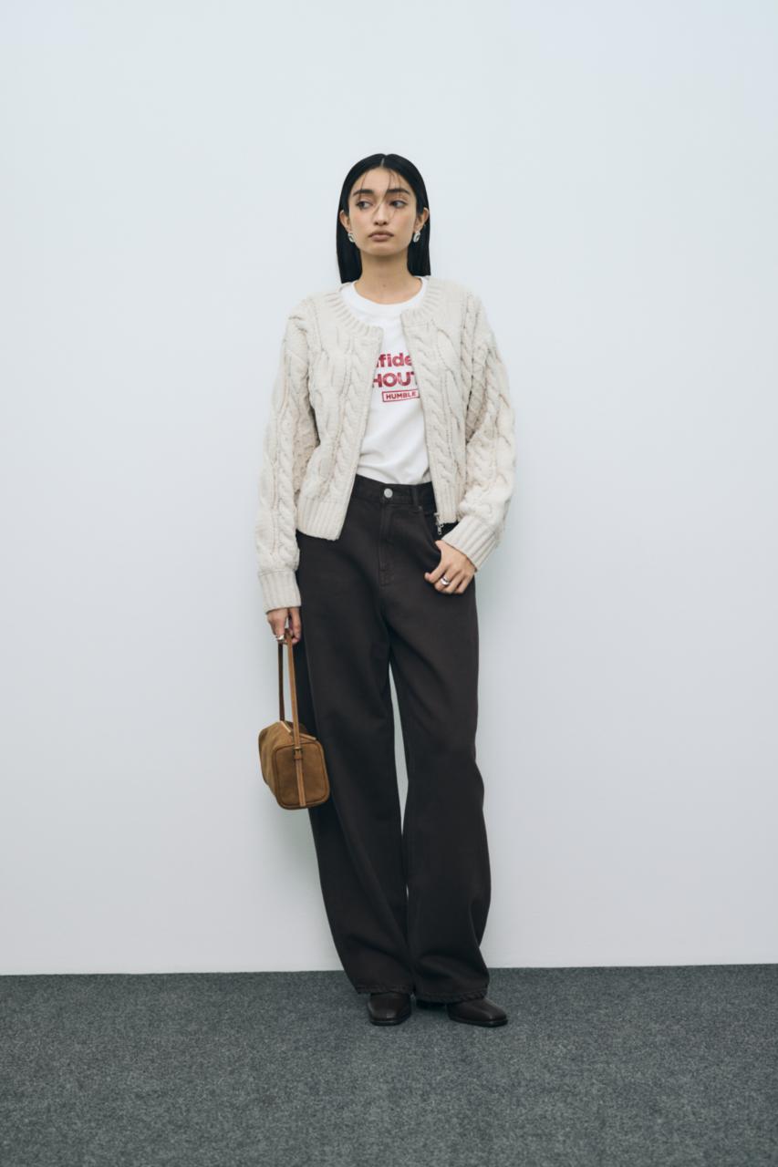 ぬくもち】ダブルジップニットカーディガン｜WOMEN｜250JAB70-4361