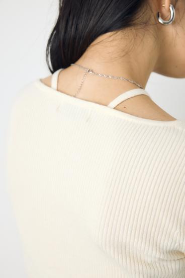 フェイクレイヤードニット 詳細画像
