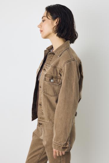 AZUL DENIM タイトフィットデニムジャケット 詳細画像