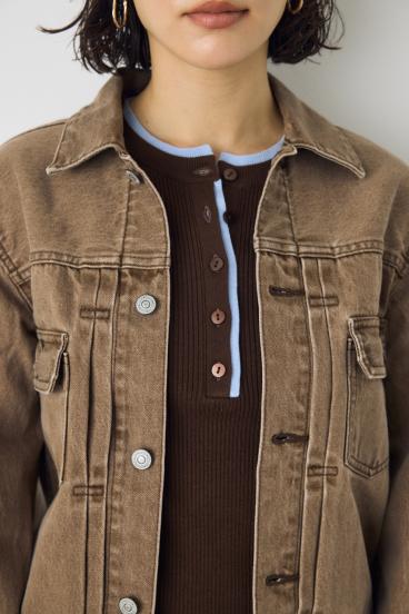 AZUL DENIM タイトフィットデニムジャケット 詳細画像