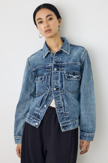 AZUL DENIM タイトフィットデニムジャケット 詳細画像