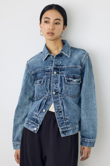 AZUL DENIM タイトフィットデニムジャケット