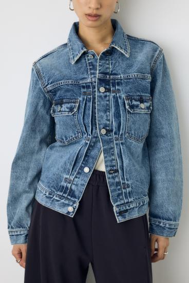 AZUL DENIM タイトフィットデニムジャケット 詳細画像