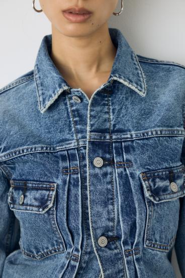 AZUL DENIM タイトフィットデニムジャケット 詳細画像