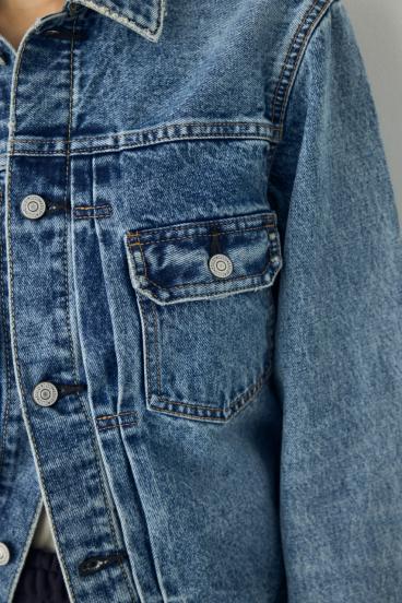 AZUL DENIM タイトフィットデニムジャケット 詳細画像