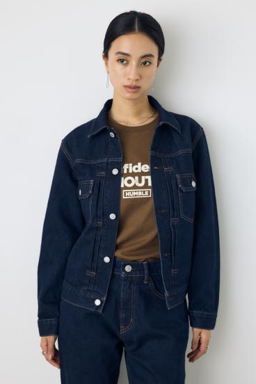 AZUL DENIM タイトフィットデニムジャケット 詳細画像