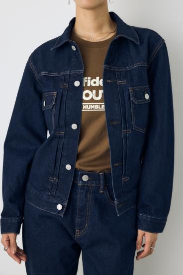 AZUL DENIM タイトフィットデニムジャケット 詳細画像
