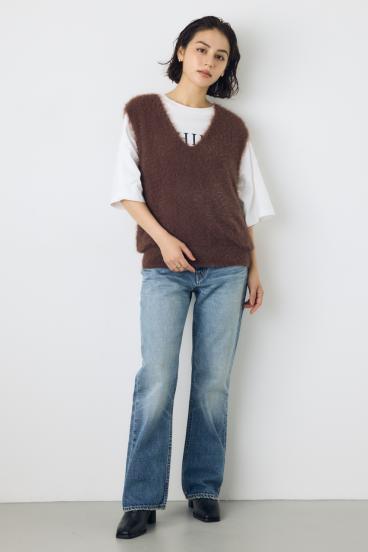 AZUL DENIM セミフレアデニム 詳細画像