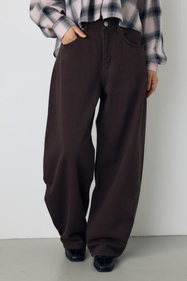 AZUL DENIM カラーワイドデニム