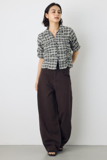 AZUL DENIM カラーワイドデニム 詳細画像