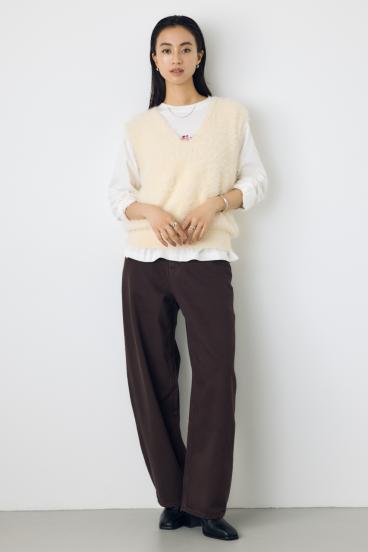 AZUL DENIM カラーワイドデニム 詳細画像