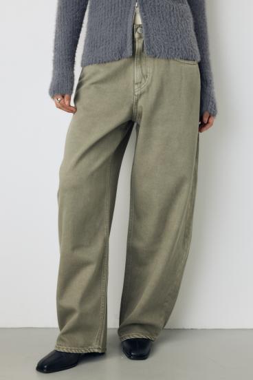 AZUL DENIM カラーワイドデニム