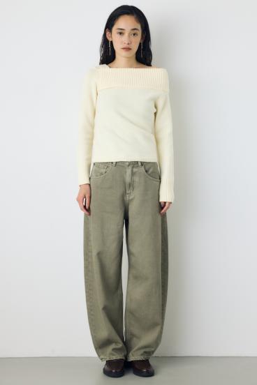 【VERY11月号掲載】AZUL DENIM カラーワイドデニム 詳細画像