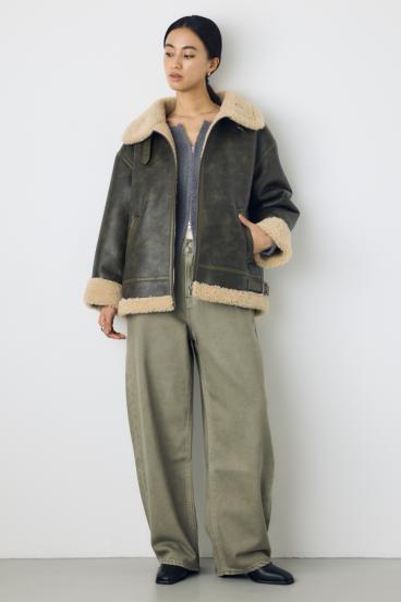 AZUL DENIM カラーワイドデニム 詳細画像
