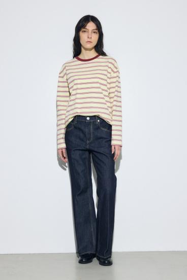 AZUL DENIM センタープレスフレアデニム 詳細画像