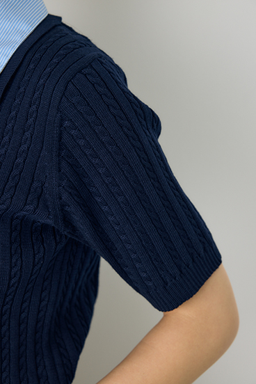 <先行予約>【POLO BCS&times;AZUL】ダブルカラーニット 詳細画像