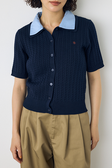 <先行予約>【POLO BCS&times;AZUL】ダブルカラーニット 詳細画像