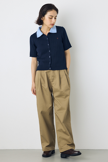 <先行予約>【POLO BCS&times;AZUL】ダブルカラーニット 詳細画像