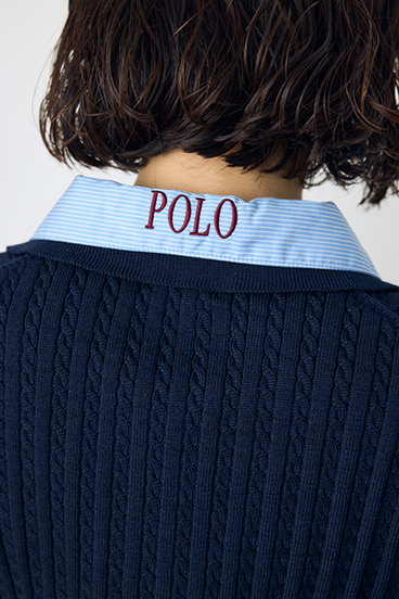 <先行予約>【POLO BCS&times;AZUL】ダブルカラーニット 詳細画像