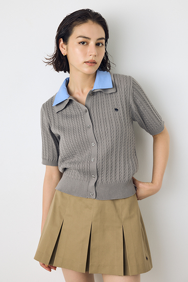 <先行予約>【POLO BCS×AZUL】ダブルカラーニット