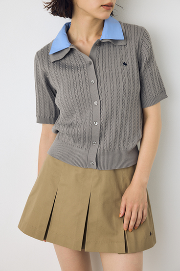 <先行予約>【POLO BCS×AZUL】ダブルカラーニット