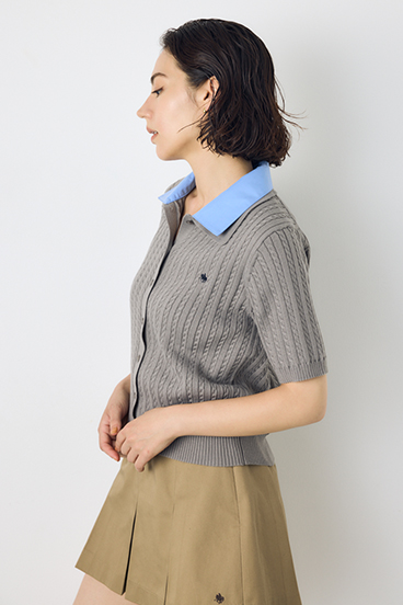 <先行予約>【POLO BCS&times;AZUL】ダブルカラーニット 詳細画像