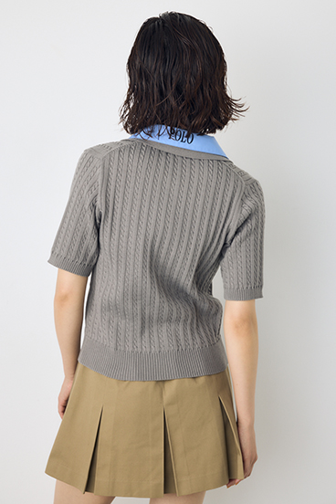 <先行予約>【POLO BCS&times;AZUL】ダブルカラーニット 詳細画像