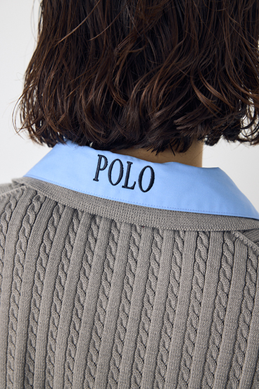 <先行予約>【POLO BCS&times;AZUL】ダブルカラーニット 詳細画像