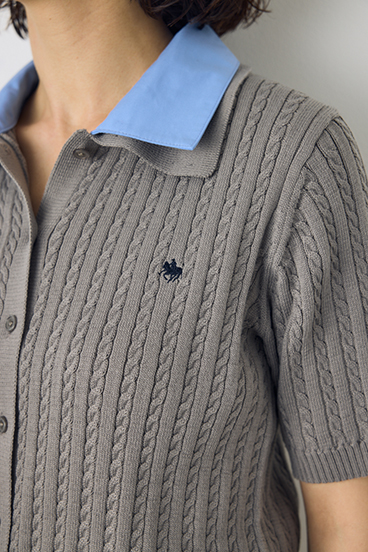 <先行予約>【POLO BCS&times;AZUL】ダブルカラーニット 詳細画像