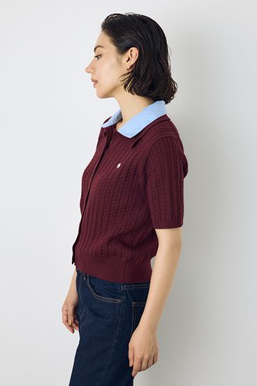 <先行予約>【POLO BCS&times;AZUL】ダブルカラーニット 詳細画像