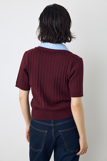 <先行予約>【POLO BCS&times;AZUL】ダブルカラーニット 詳細画像