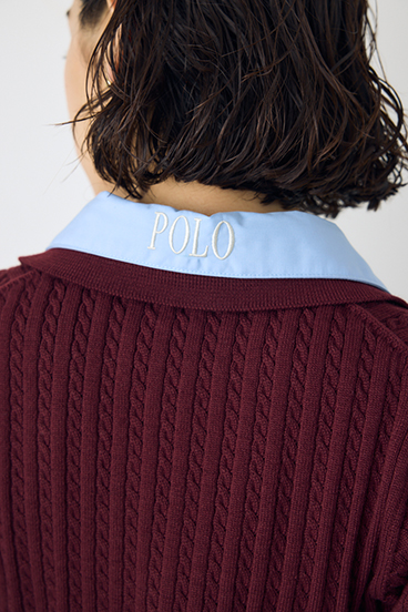 <先行予約>【POLO BCS&times;AZUL】ダブルカラーニット 詳細画像
