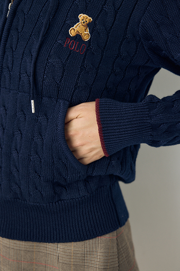 <先行予約>【POLO BCS&times;AZUL】ニットパーカー 詳細画像