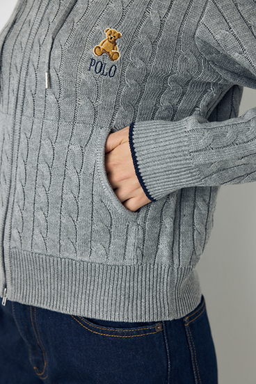 <先行予約>【POLO BCS&times;AZUL】ニットパーカー 詳細画像