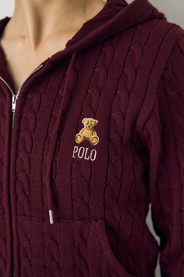 <先行予約>【POLO BCS&times;AZUL】ニットパーカー 詳細画像