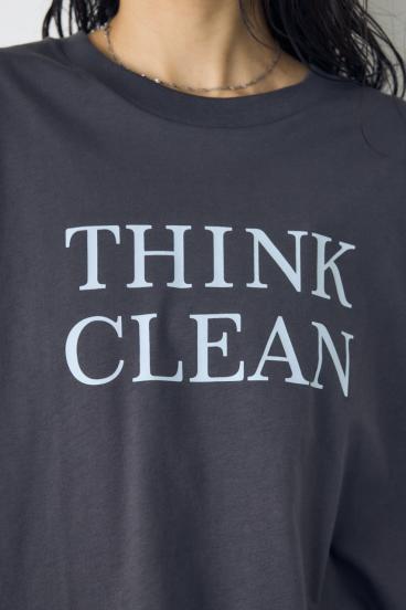 ドロップショルダーロゴ5分袖Tシャツ 詳細画像