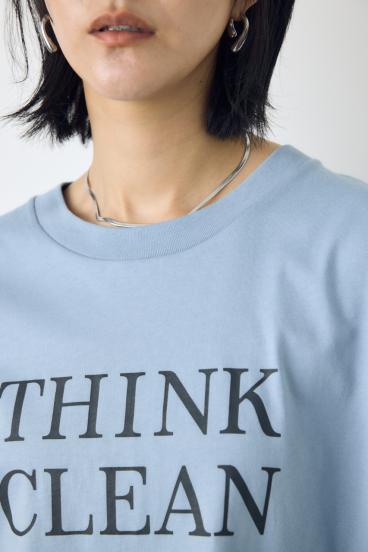 ドロップショルダーロゴ5分袖Tシャツ 詳細画像