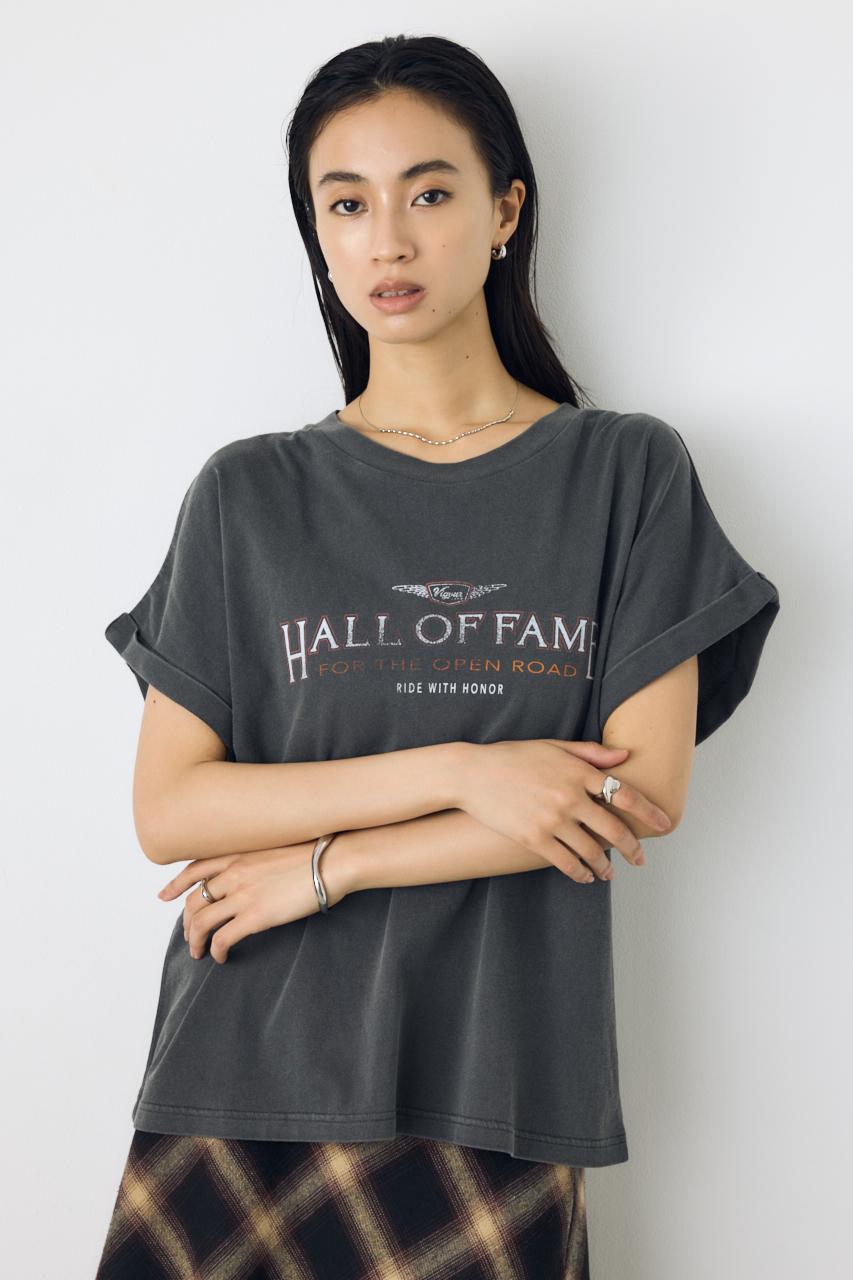 ウﾞィンテージライクプリントTシャツ
